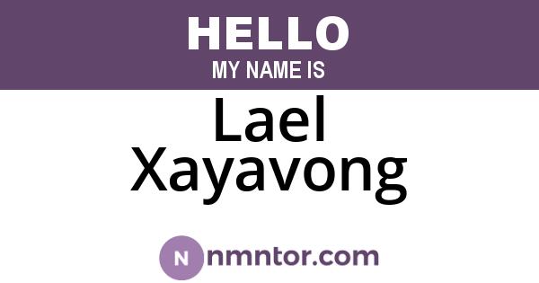 Lael Xayavong