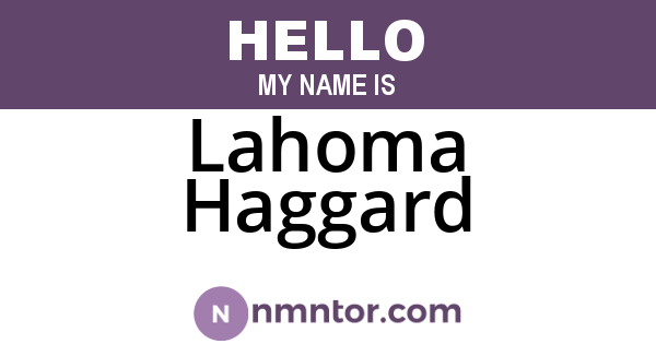 Lahoma Haggard