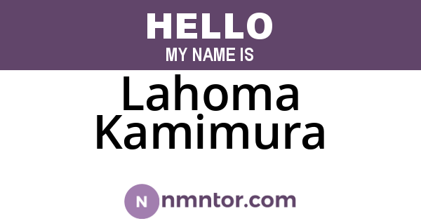 Lahoma Kamimura