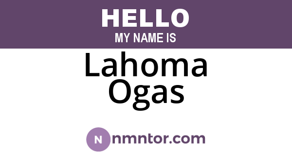Lahoma Ogas