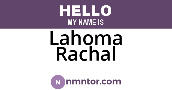 Lahoma Rachal