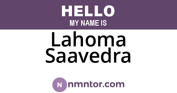 Lahoma Saavedra