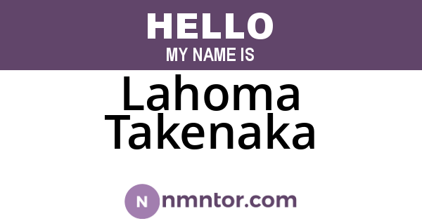 Lahoma Takenaka