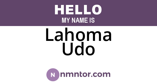 Lahoma Udo
