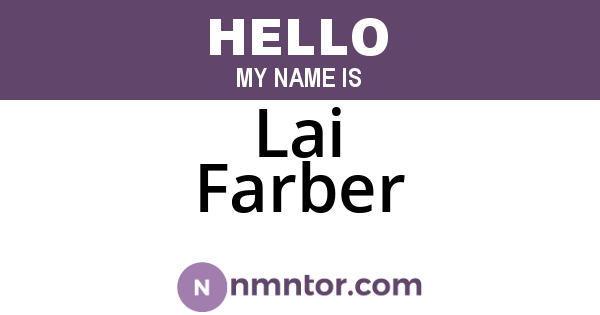 Lai Farber