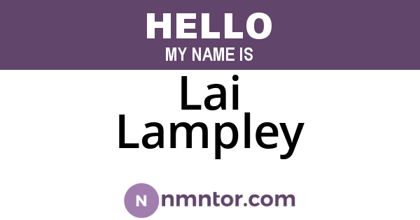Lai Lampley