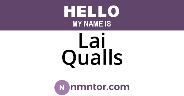 Lai Qualls