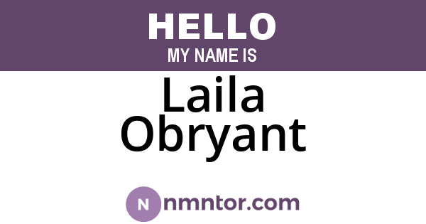 Laila Obryant