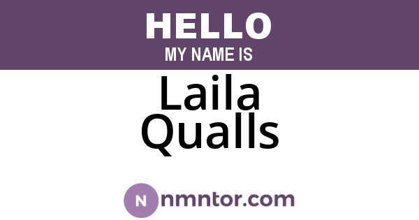 Laila Qualls