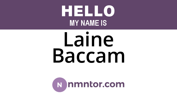 Laine Baccam