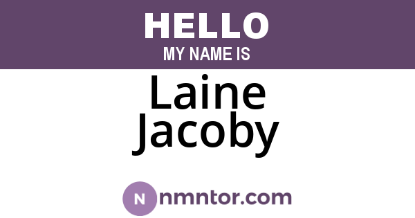Laine Jacoby