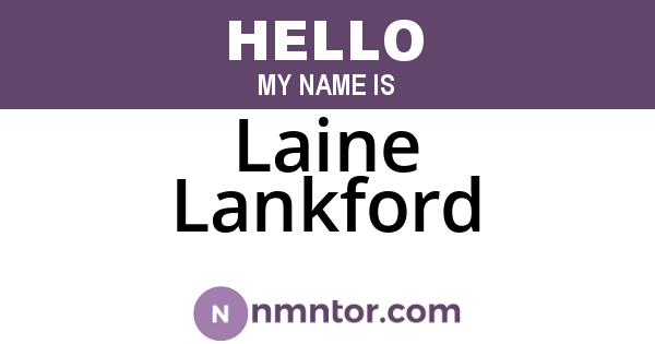 Laine Lankford