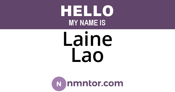 Laine Lao