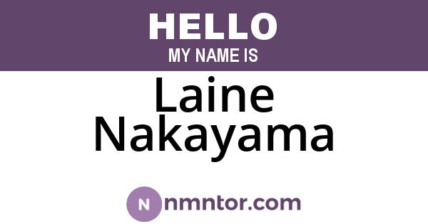 Laine Nakayama