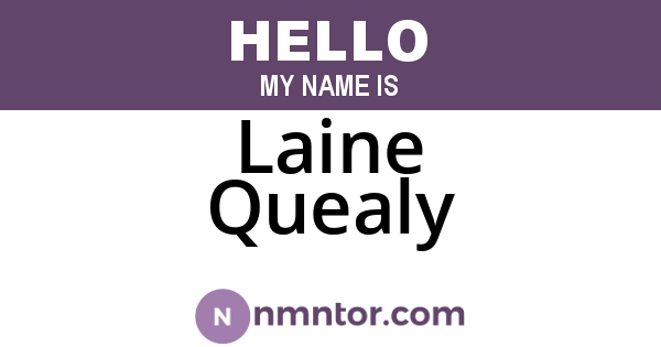 Laine Quealy