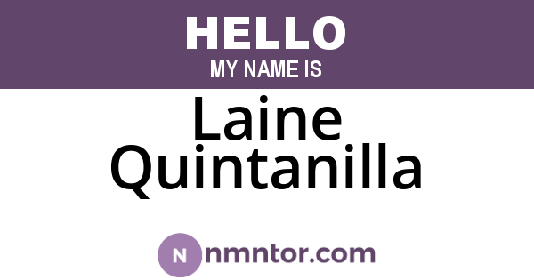 Laine Quintanilla