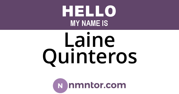 Laine Quinteros
