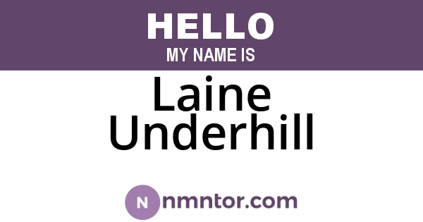 Laine Underhill