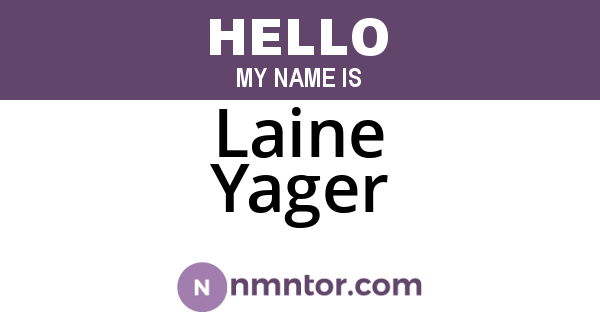 Laine Yager