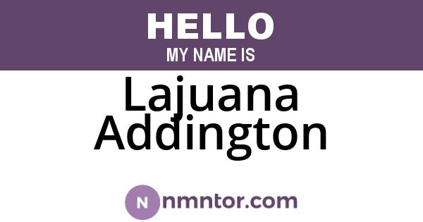 Lajuana Addington
