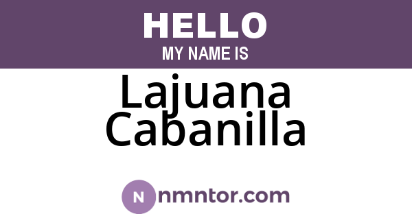 Lajuana Cabanilla