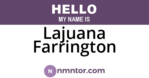 Lajuana Farrington