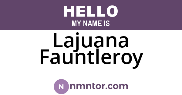 Lajuana Fauntleroy