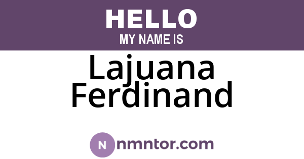 Lajuana Ferdinand