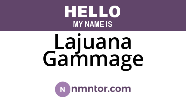 Lajuana Gammage