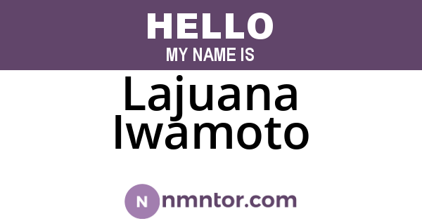 Lajuana Iwamoto