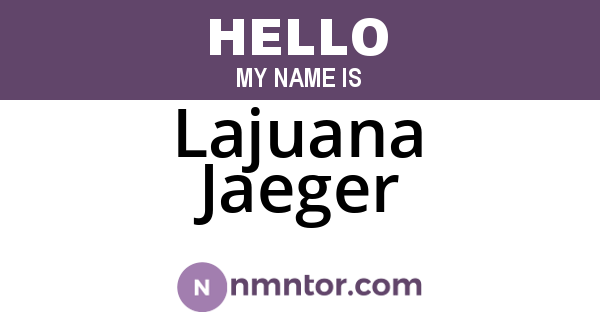 Lajuana Jaeger