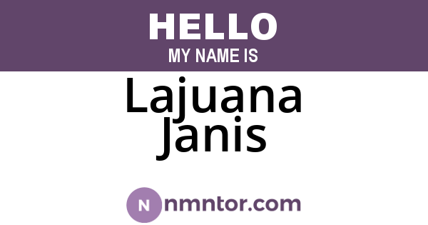 Lajuana Janis