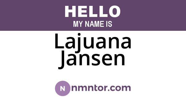 Lajuana Jansen
