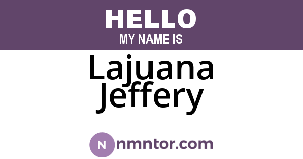 Lajuana Jeffery