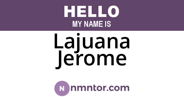 Lajuana Jerome