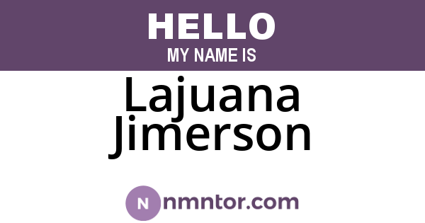 Lajuana Jimerson