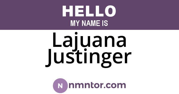 Lajuana Justinger