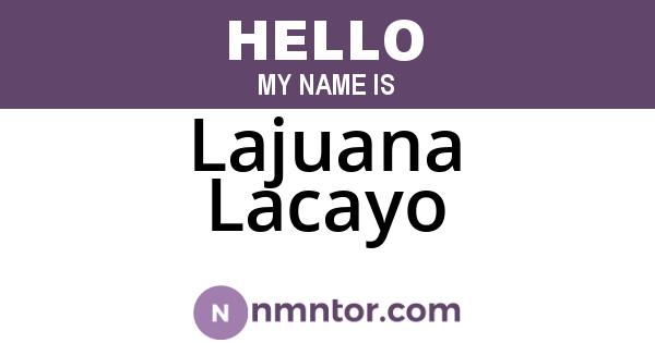 Lajuana Lacayo