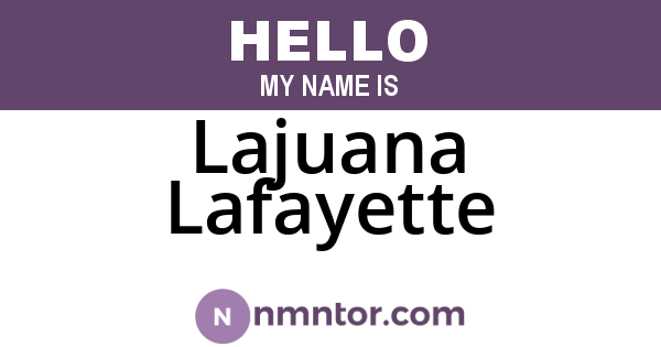 Lajuana Lafayette