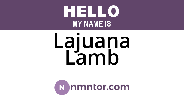 Lajuana Lamb