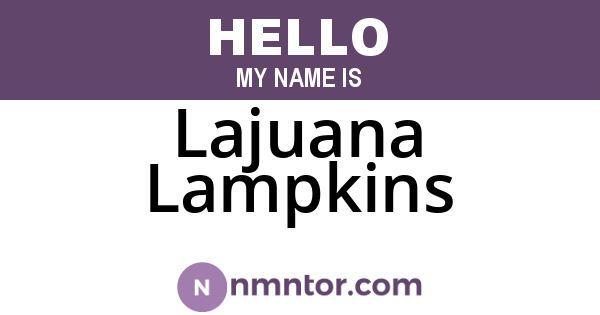 Lajuana Lampkins