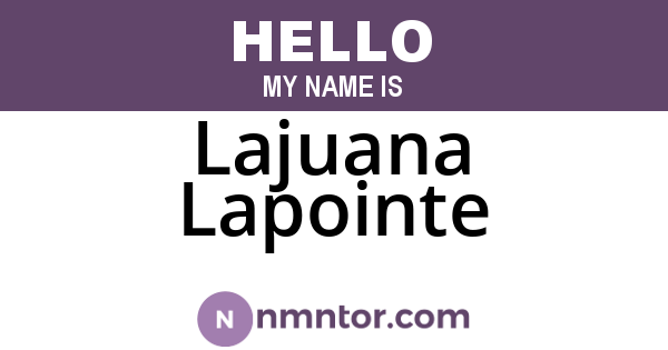 Lajuana Lapointe