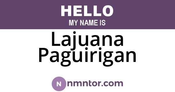 Lajuana Paguirigan