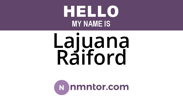 Lajuana Raiford