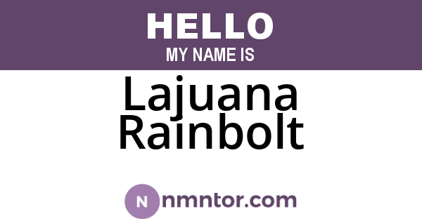 Lajuana Rainbolt