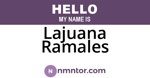 Lajuana Ramales