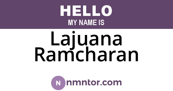 Lajuana Ramcharan