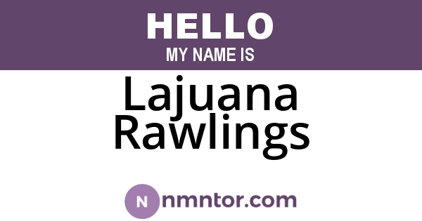 Lajuana Rawlings