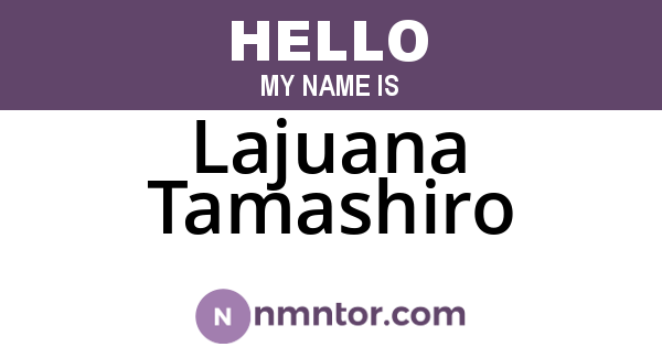 Lajuana Tamashiro