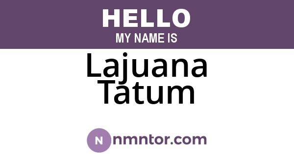 Lajuana Tatum